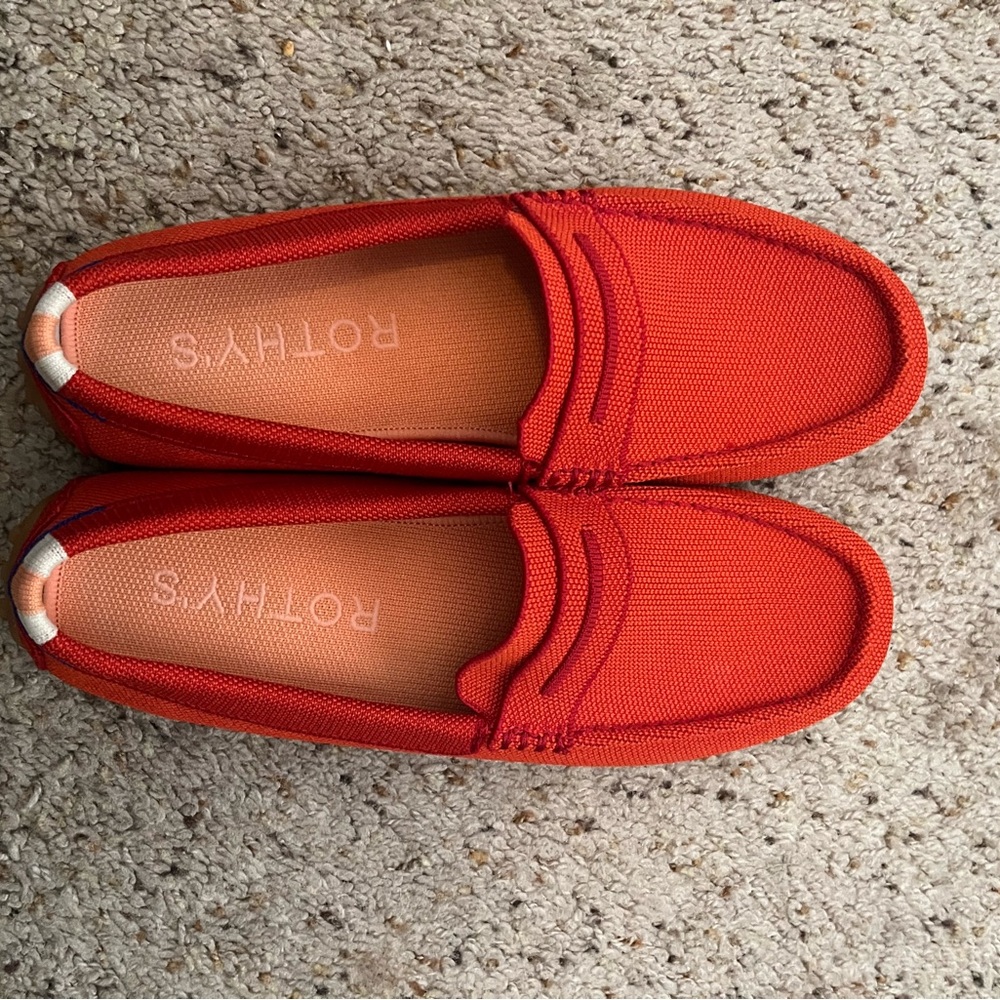 Rothy's Vibrant Orange Textile Shoes